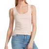 Women MARC CAIN T-Shirts & Singlets | Basic Rib Scoop Neck Tank