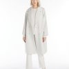 Women MAX MARA Coats & Parkas | Zurca Jersey Midi Length Coat Ecru