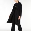 Women MAX MARA Coats & Parkas | Pauline Robe Midi Length Coat Black