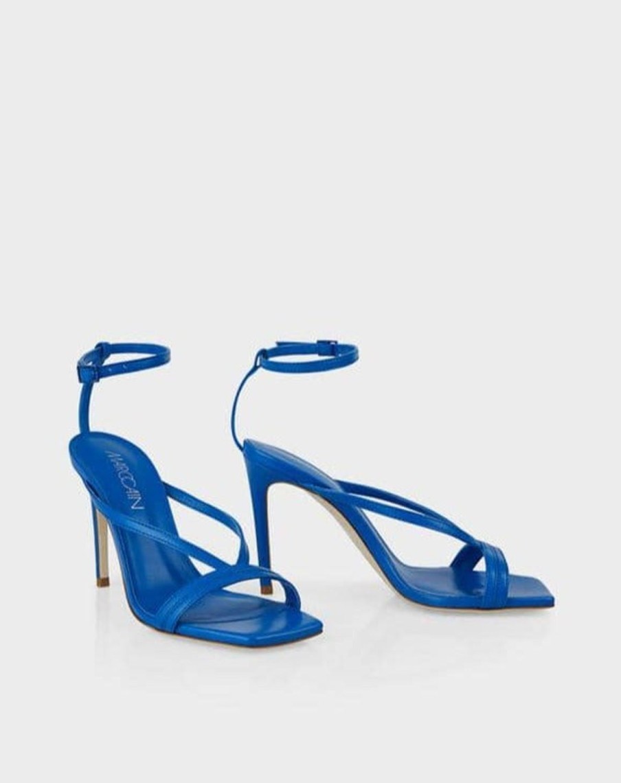 Women MARC CAIN | Ankle Strap High Heel Sandal 365-Atlanticblu