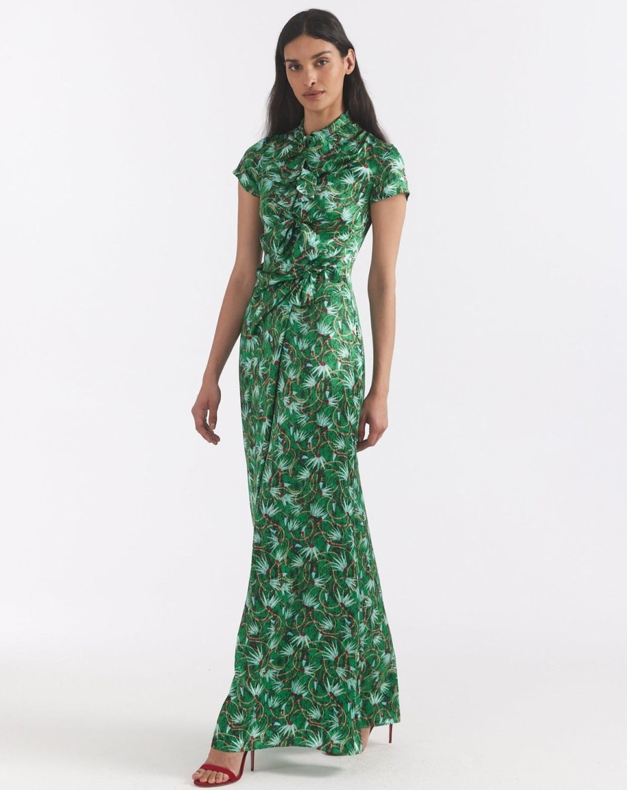 Women SALONI LODHA Dresses | Kelly Long Dress Padma Emerald