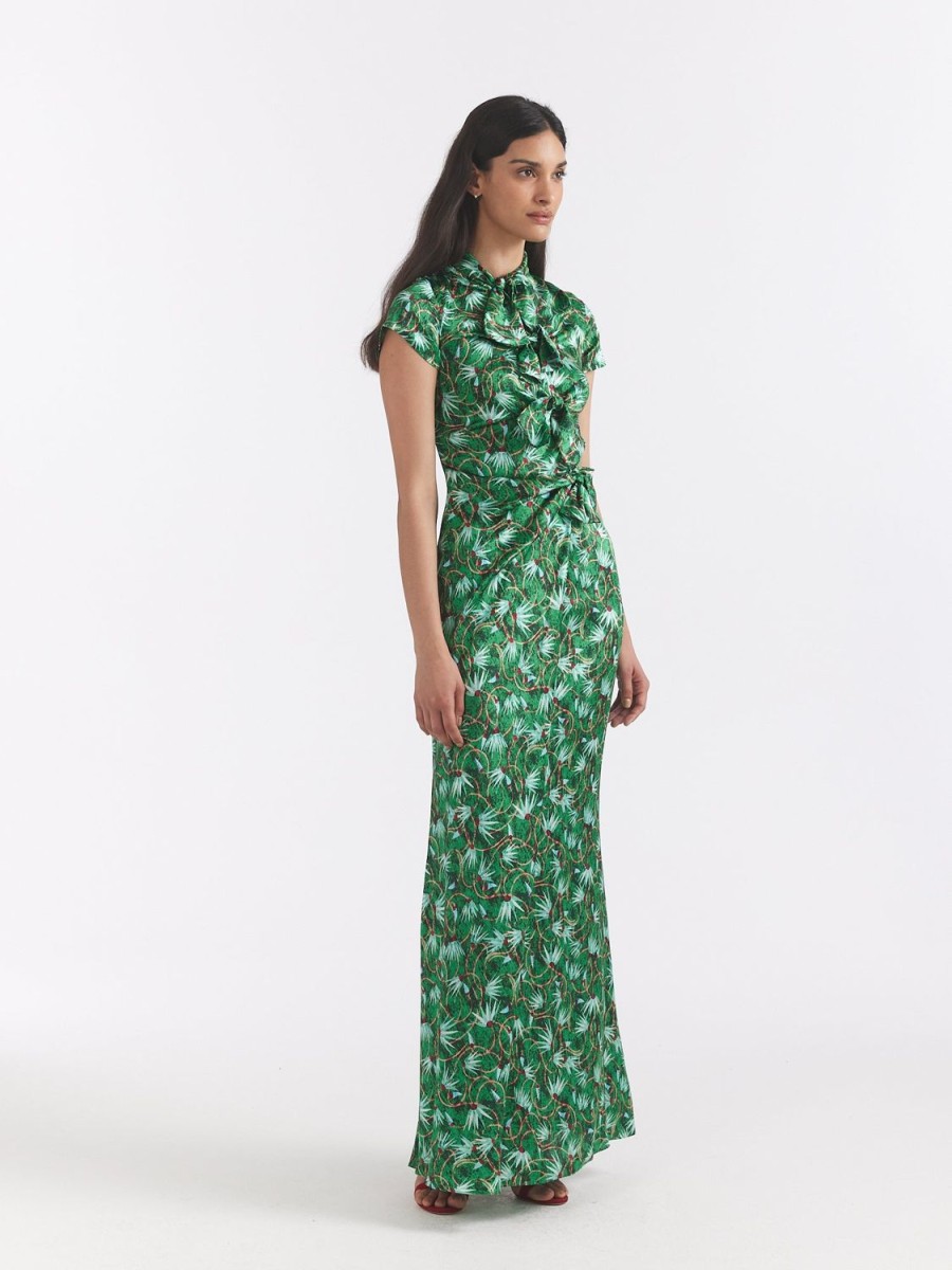 Women SALONI LODHA Dresses | Kelly Long Dress Padma Emerald