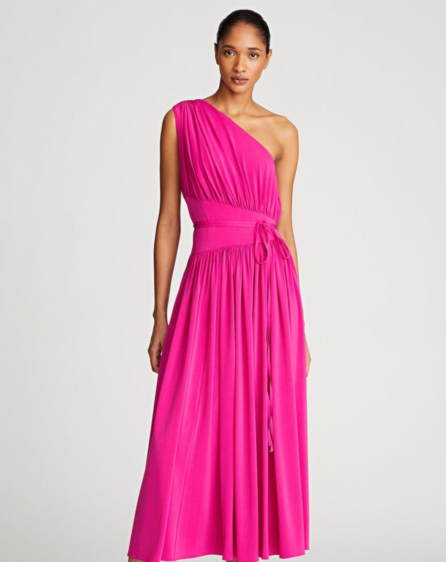 Women Halston Dresses | Idalia Dress In Stretch Begonia