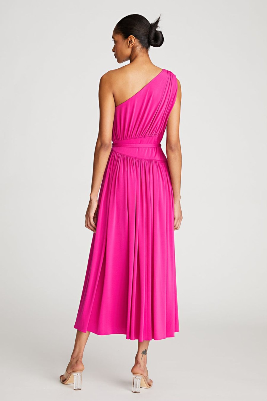 Women Halston Dresses | Idalia Dress In Stretch Begonia