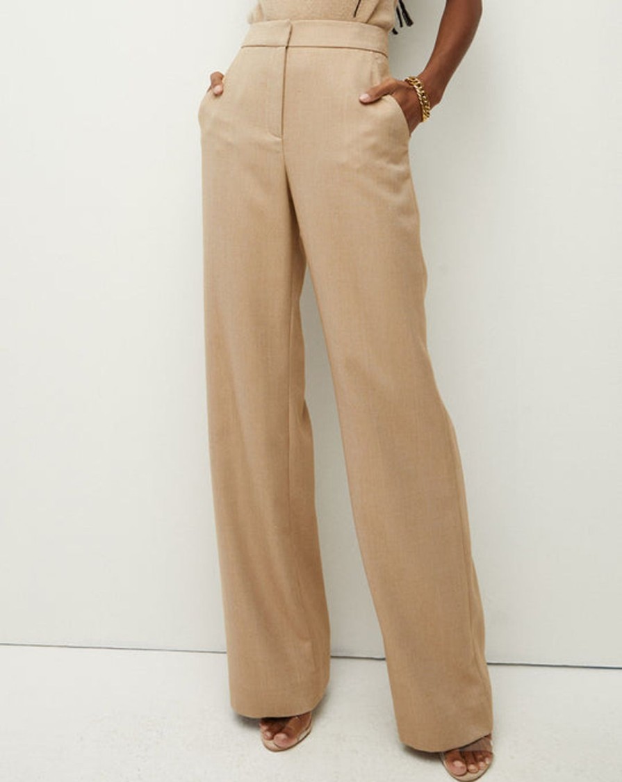 Women VERONICA BEARD Pants | Tonelli Pant Dark Camel Light Camel