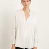 Women VINCE Shirts & Blouses | Band Collar Blouse