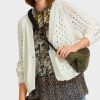 Women MARC CAIN Knitwear | Chunky Cable Patterned Cardigan 110-Off-White