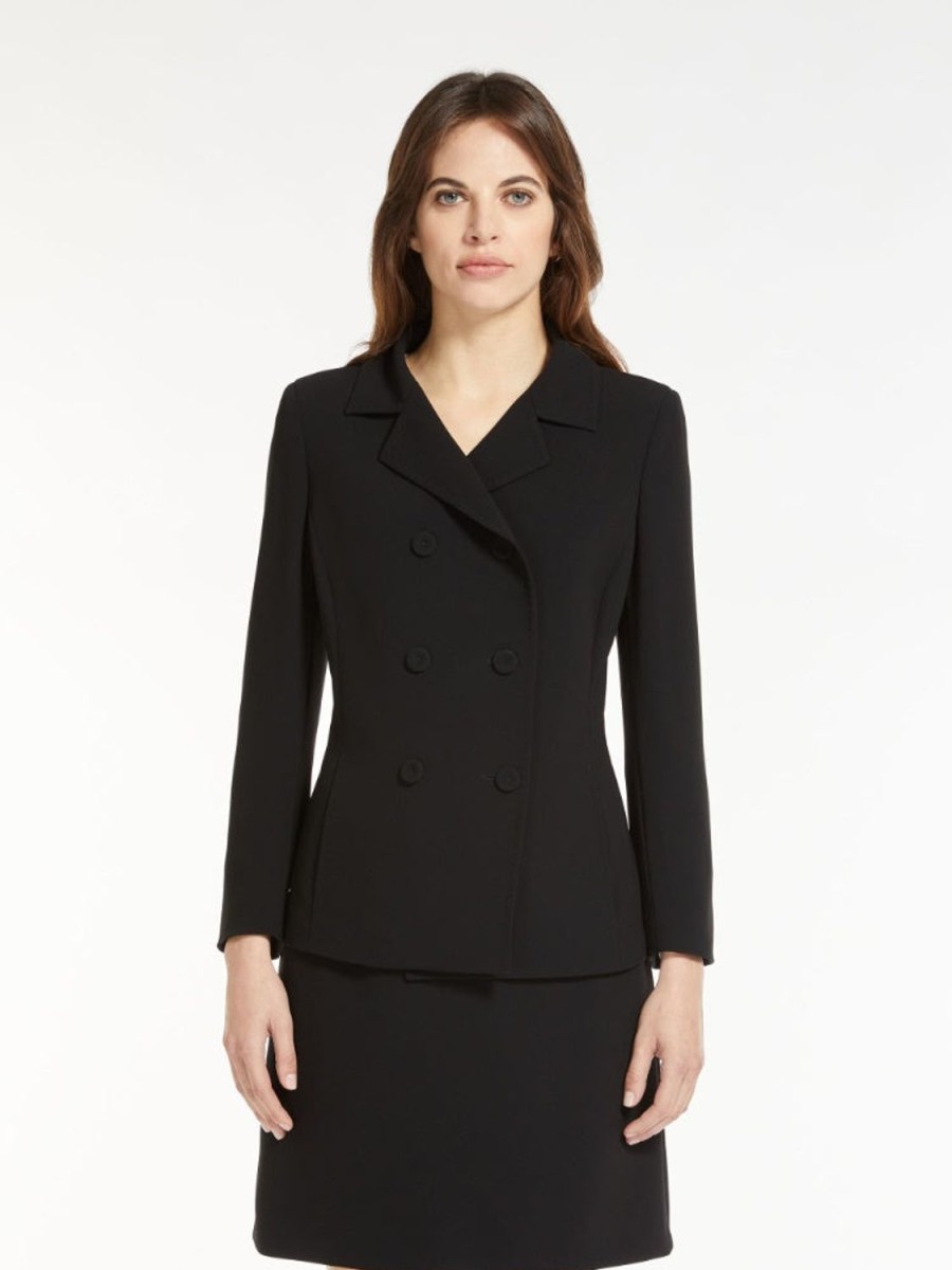 Women MAX MARA Jackets & Blazers | Oppio Double Breasted Blazer Black