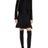 Women MARC CAIN Jackets & Blazers | Cropped Lurex Jacket W Centre Seam Buttons 900-Black