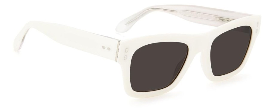 Women Isabel Marant Sunglasses | Thin Square Sunglasses Optical White