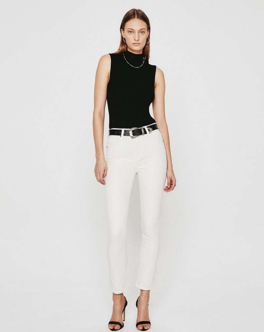 Women AG JEANS Jeans & Denim | Mari Crop White Cream Wtcm